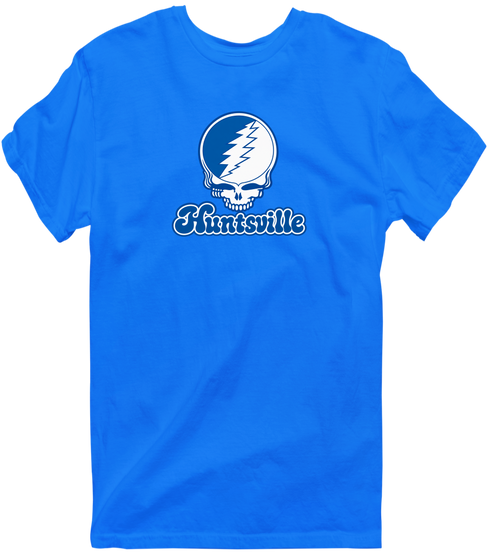 Huntsville Stealie Premium Unisex T-Shirt — Design: Alabama in Huntsville University of — Royal