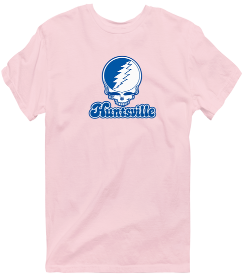 Huntsville Stealie Premium Unisex T-Shirt — Design: Alabama in Huntsville University of — Light Pink