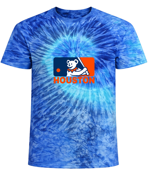 Huston Astros MLBLogo Stealie Tie-Dye T-Shirt
