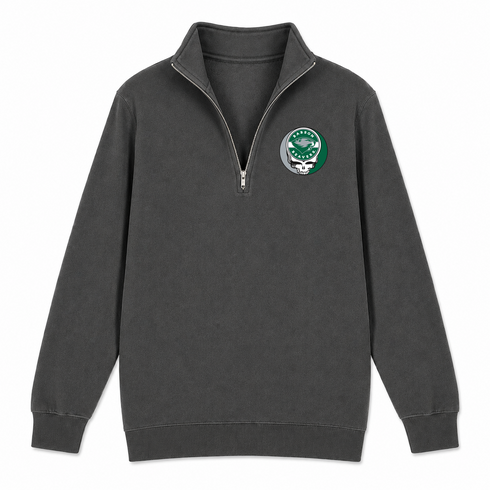 Babson College - Premium Grateful Dead Quarter-Zip Pullover - Charcoal - 6
