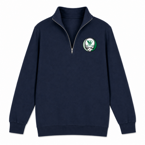 William Smith Lacrosse - Premium Grateful Dead Quarter-Zip Pullover - Navy - 4