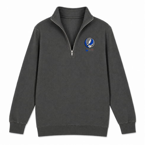 Georgia State University - Premium Grateful Dead Quarter-Zip Pullover - Charcoal - 6