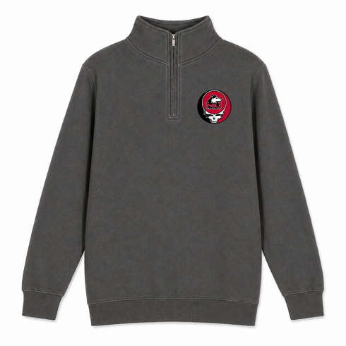 NIU - Premium Grateful Dead Quarter-Zip Pullover - Charcoal - 5