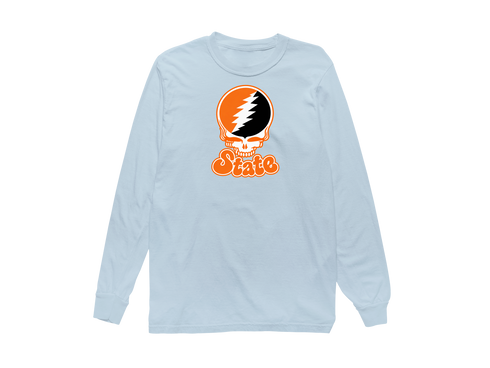 Idaho Stealie Premium Unisex Long-Sleeve — Design: Idaho State University — Chambray