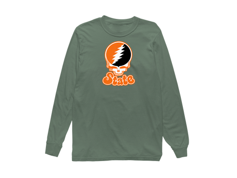 Idaho Stealie Premium Unisex Long-Sleeve — Design: Idaho State University — Light Green