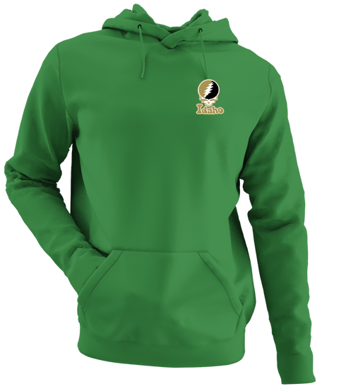 Idaho Stealie Premium Unisex Hoodie — Design: Idaho University of — Irish Green