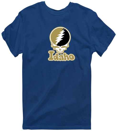Idaho Stealie Premium Unisex T-Shirt — Design: Idaho University of — Navy