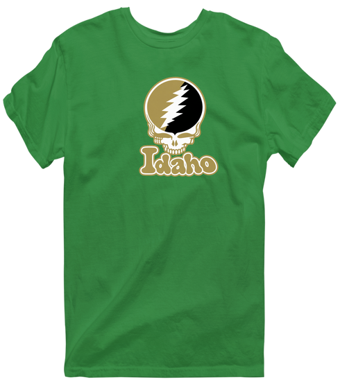 Idaho Stealie Premium Unisex T-Shirt — Design: Idaho University of — Irish Green