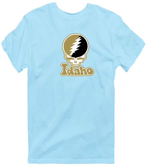Idaho Stealie Premium Unisex T-Shirt — Design: Idaho University of — Light Blue