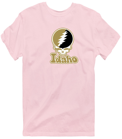 Idaho Stealie Premium Unisex T-Shirt — Design: Idaho University of — Light Pink
