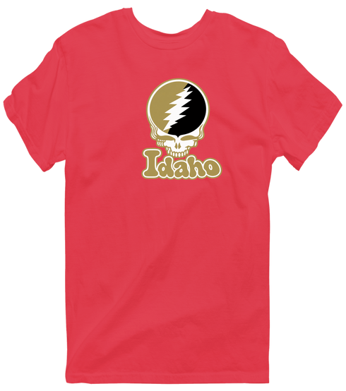 Idaho Stealie Premium Unisex T-Shirt — Design: Idaho University of — Heather Red