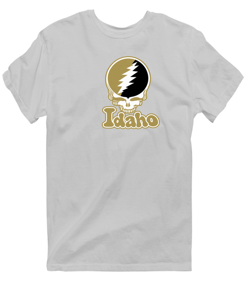 Idaho Stealie Premium Unisex T-Shirt — Design: Idaho University of — Sport Grey