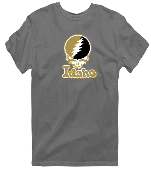 Idaho Stealie Premium Unisex T-Shirt — Design: Idaho University of — Charcoal