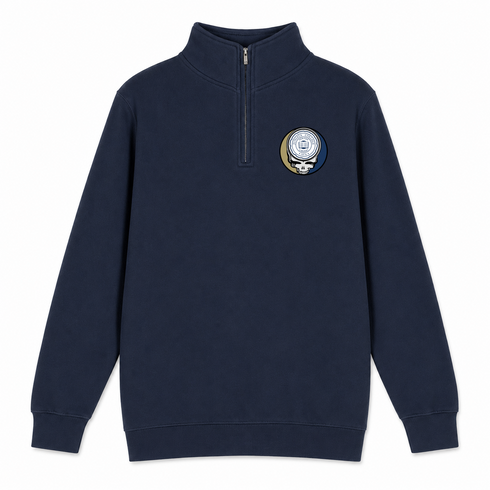 Juniata - Premium Grateful Dead Quarter-Zip Pullover - Navy - 3