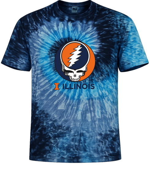 University of Illinois Stealie Tie-Dye T-Shirt