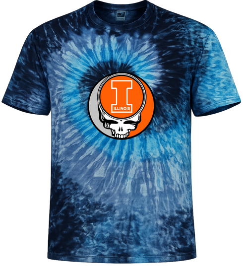 University of Illinois Stealie Tie-Dye T-Shirt