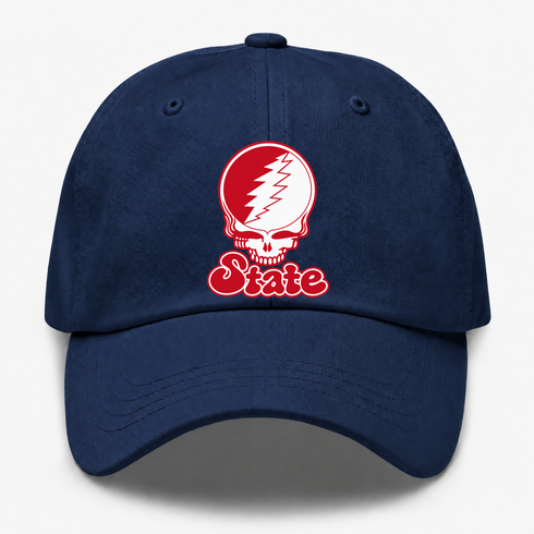 Illinois Stealie Premium Unisex Dad Hat — Design: Illinois State University — Navy
