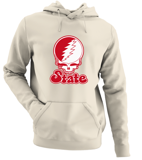 Illinois Stealie Premium Unisex Hoodie — Design: Illinois State University — Sand