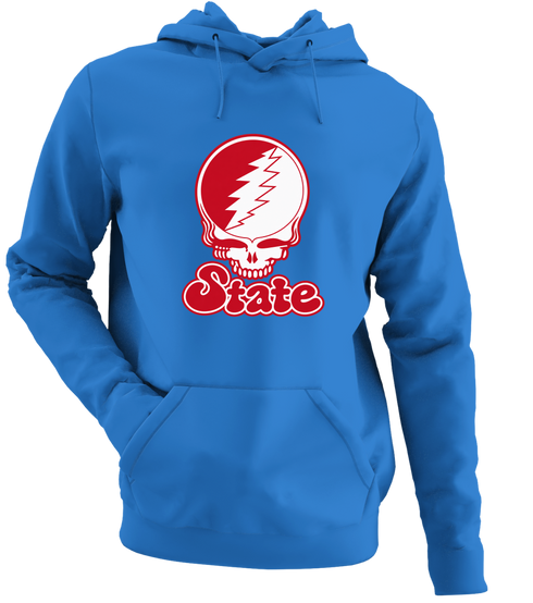 Illinois Stealie Premium Unisex Hoodie — Design: Illinois State University — Heather Royal