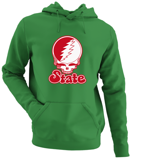 Illinois Stealie Premium Unisex Hoodie — Design: Illinois State University — Irish Green