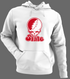 Illinois Stealie Premium Unisex Hoodie — Design: Illinois State University — White/Grey