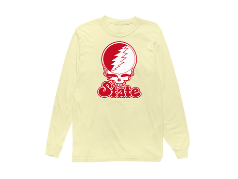 Illinois Stealie Premium Unisex Long-Sleeve — Design: Illinois State University — Butter