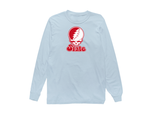 Illinois Stealie Premium Unisex Long-Sleeve — Design: Illinois State University — Chambray