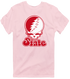 Illinois Stealie Premium Unisex T-Shirt — Design: Illinois State University — Light Pink