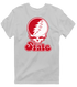 Illinois Stealie Premium Unisex T-Shirt — Design: Illinois State University — Sport Grey