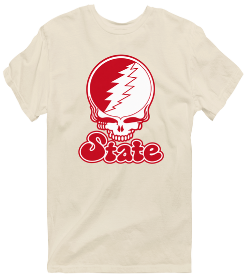 Illinois Stealie Premium Unisex T-Shirt — Design: Illinois State University — Sand