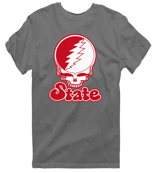 Illinois Stealie Premium Unisex T-Shirt — Design: Illinois State University — Charcoal
