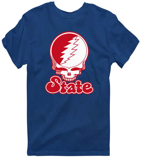 Illinois Stealie Premium Unisex T-Shirt — Design: Illinois State University — Navy