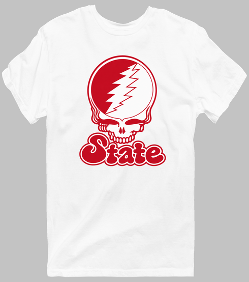 Illinois Stealie Premium Unisex T-Shirt — Design: Illinois State University — White