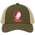 Illinois Stealie Premium Unisex Trucker Cap — Design: Illinois State University — Moss/Khaki