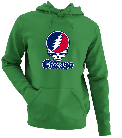 Illinois Stealie Premium Unisex Hoodie — Design: Illinois University of Chicago — Irish Green