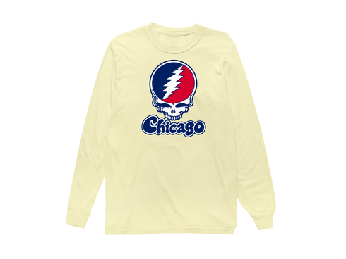 Illinois Stealie Premium Unisex Long-Sleeve — Design: Illinois University of Chicago — Butter