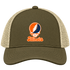 Illinois Stealie Premium Unisex Trucker Cap — Design: Illinois University of — Moss/Khaki