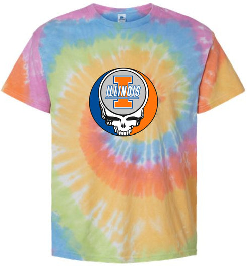University of Illinois Stealie Tie-Dye T-Shirt