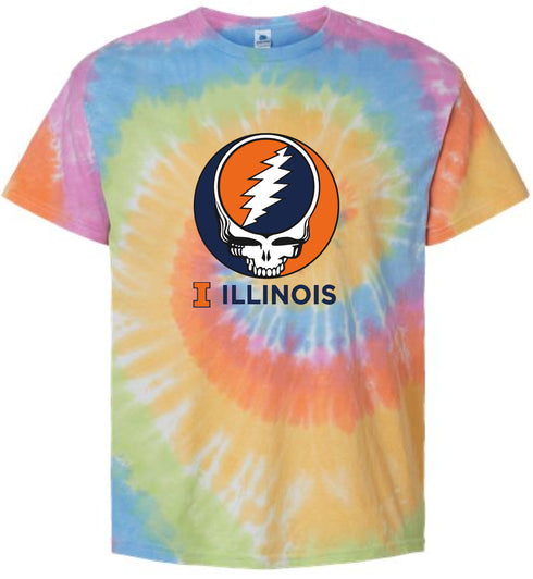 University of Illinois Stealie Tie-Dye T-Shirt