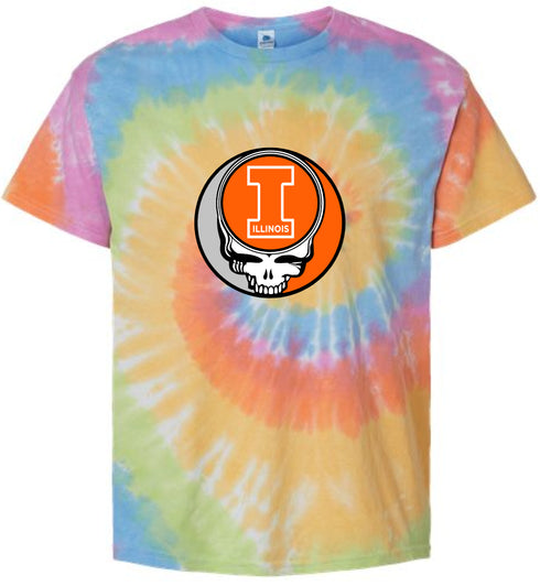 University of Illinois Stealie Tie-Dye T-Shirt