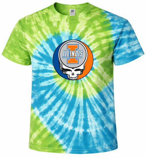 University of Illinois Stealie Tie-Dye T-Shirt
