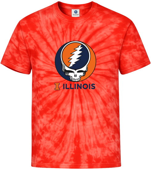 University of Illinois Stealie Tie-Dye T-Shirt