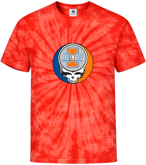 University of Illinois Stealie Tie-Dye T-Shirt