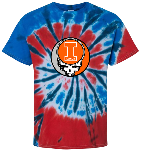 University of Illinois Stealie Tie-Dye T-Shirt
