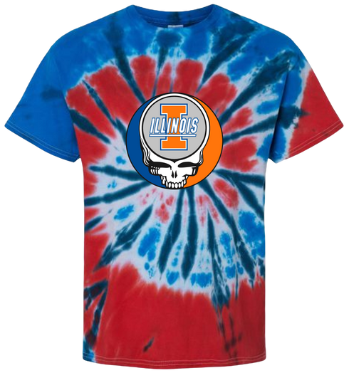 University of Illinois Stealie Tie-Dye T-Shirt