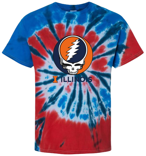 University of Illinois Stealie Tie-Dye T-Shirt