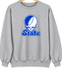 Indiana Stealie Premium Unisex Crewneck — Design: Indiana State University — Sport Grey