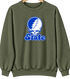 Indiana Stealie Premium Unisex Crewneck — Design: Indiana State University — Military Green
