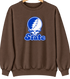 Indiana Stealie Premium Unisex Crewneck — Design: Indiana State University — Brown
