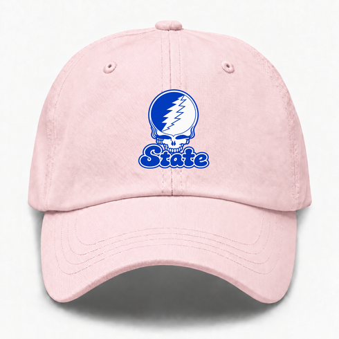 Indiana Stealie Premium Unisex Dad Hat — Design: Indiana State University — Pink